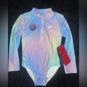 Reebok Toddler Girls Pastel Rashguard Bathing Suit